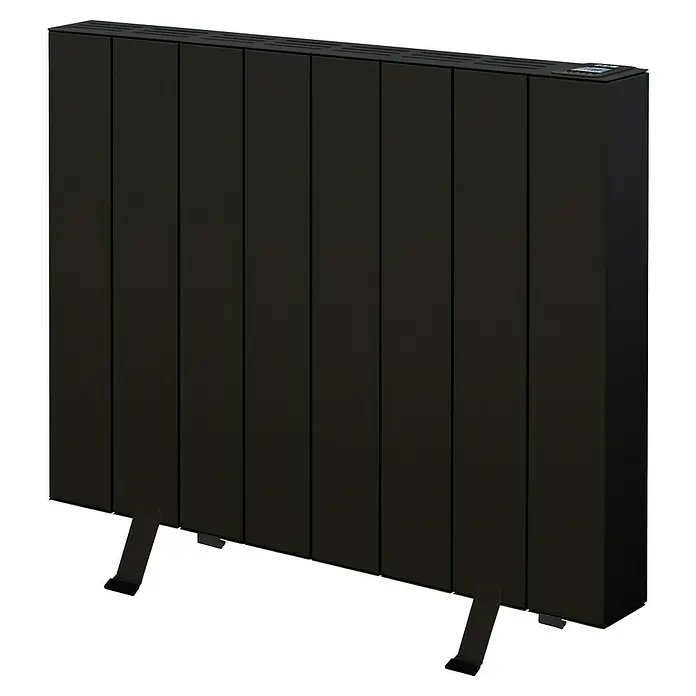 HJM Emisor térmico Elian - 1.500 W, Negro, 10 x 67,2 x 50 cm, Seco - Elegante panel de calefacción negro con un diseño delgado y una salida de calor eficiente, perfecto para espacios modernos.