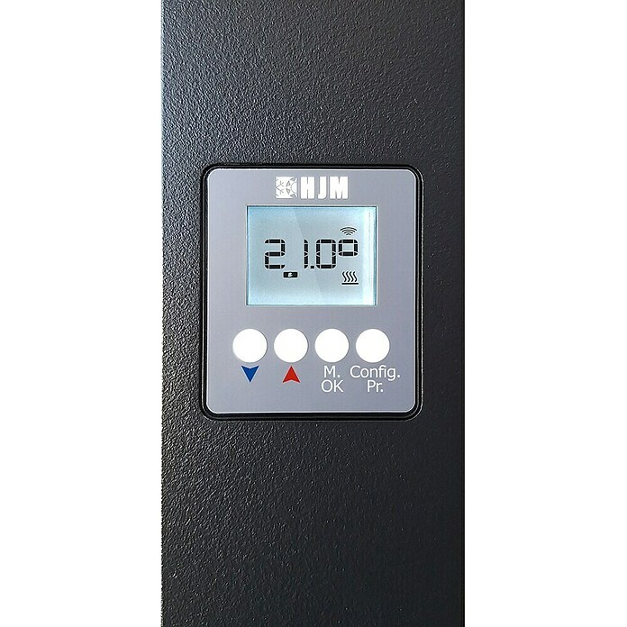 HJM Emisor térmico vertical WiFi AVA V (1.000 W, Negro, 10 x 33,5 x 150 cm, Cerámico) | BAUHAUS