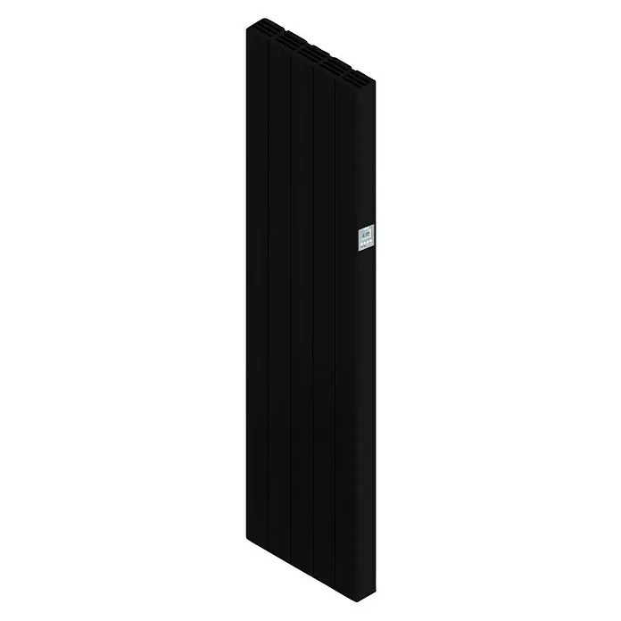 HJM Emisor térmico vertical WiFi AVA V - 1.500 W, Negro, 10 x 42,1 x 150 cm, Cerámico - Elegante panel de calefacción negro. Un diseño moderno que aporta calidez y estilo a cualquier habitación. Rendimiento óptimo con panel de control.