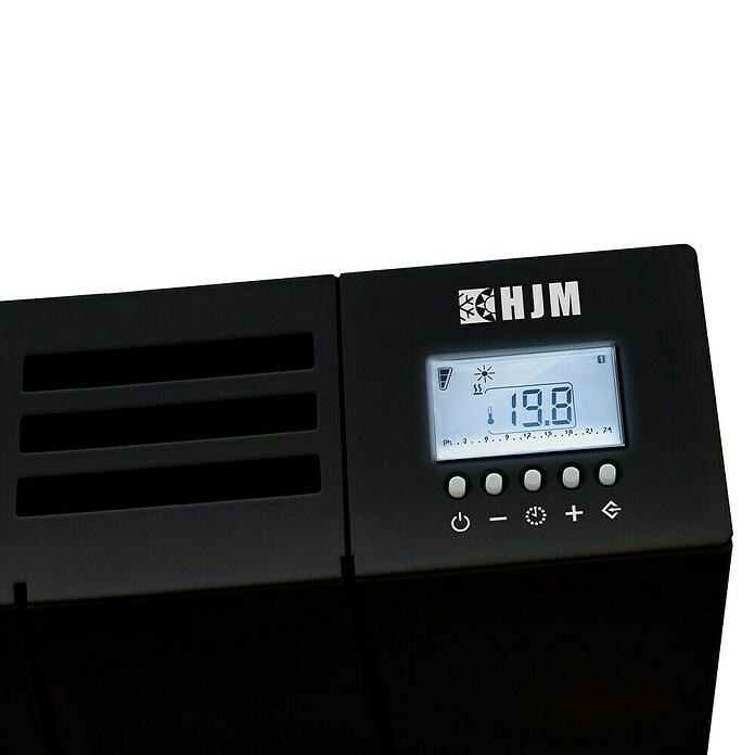 HJM Emisor térmico Elian (2.000 W, Negro, 10 x 84,4 x 50 cm, Seco) | BAUHAUS