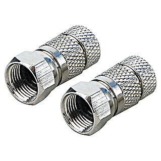 Schwaiger F-Stecker mit Dichtung HQ (Durchmesser: 7 mm, 2 Stk.)