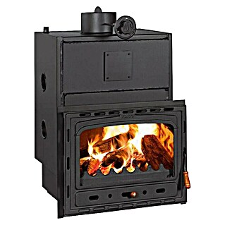 Prity Kamin na drva CW 28 (Snaga grijanja: 33 kW, Crna)