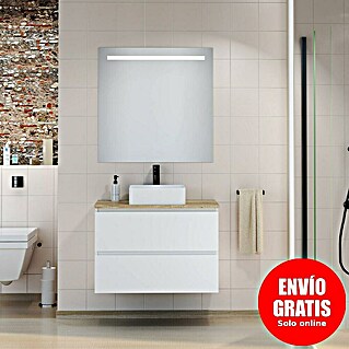 Artysan Mueble de lavabo White (L x An x Al: 46 x 80 x 54,5 cm, Blanco/Nature)