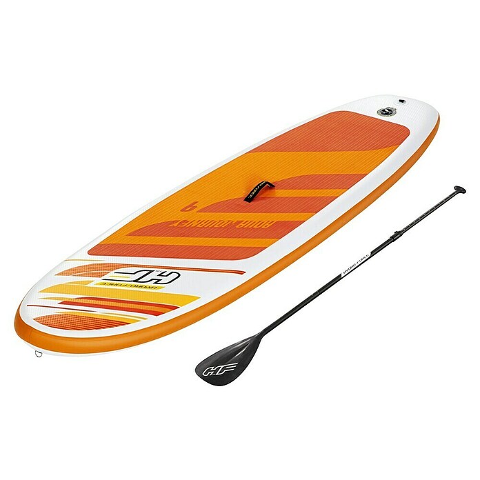 Bestway Hydro Force Juego de paddle surf Aqua Journey (L x An x Al: 274 x 76 x 12 cm, Carga útil: 100 kg, Hinchable, Naranja/Blanco) | BAUHAUS