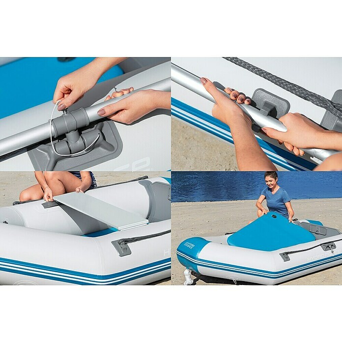 Bestway Hydro Force Gumeni čamac Caspian  (D x Š x V: 230 x 130 x 33 cm, Prikladno za: 2 osobe, Nosivost: 258 kg) | BAUHAUS