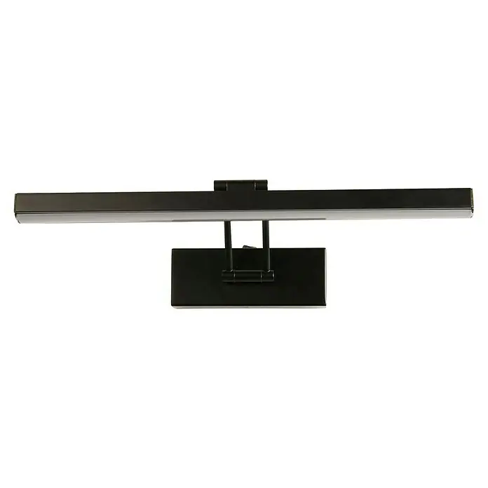 Searchlight LED-Bilderleuchte Rhodes - 9 W, L x B x H: 18 x 40 x 18 cm, Schwarz - Ein dunkles LED-Bilderleuchte, das perfekt ist, um Kunstwerke hervorzuheben. Das Licht ist modern und elegant gestaltet.