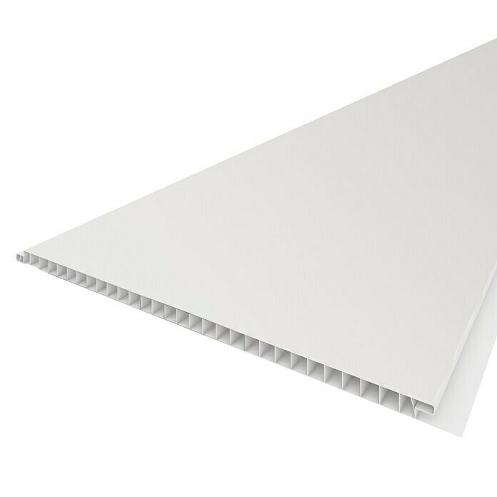 BaukulitVox Ecoline Wandpaneele (Weiß, 2.650 x 250 x 8 mm)