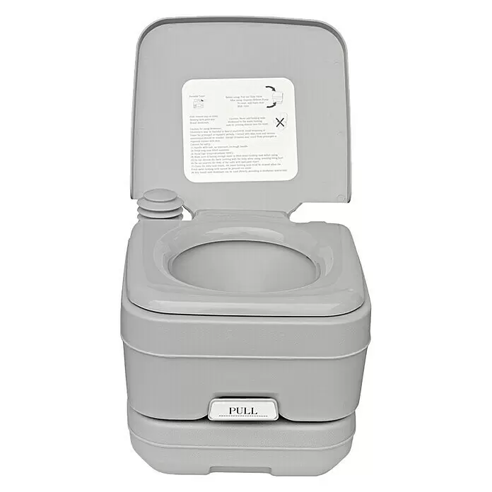 Yachticon Campingtoilette - Fassungsvermögen Abwassertank: 20 l, L x B x H: 41 x 36 x 44 cm, Kunststoff