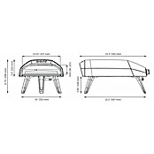 Ooni Peč za pico Koda 12  (Površina za peko (Š x G): 33,7 x 33,7 cm, 4 kW) | 8312 - Holzkohlegrill Marke | ICGA - Grillgeräte | ICG - Grillgeräte / Grillzubehör | IC - Freizeit im Garten | I - Stadtgarten | BAUHAUS