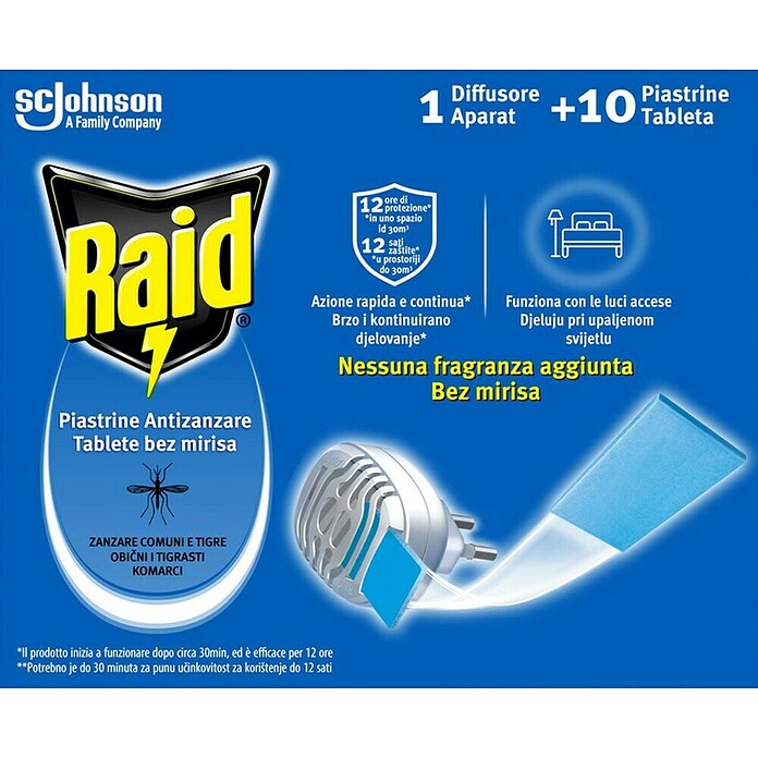 Raid Uređaj za zaštitu od insekata s tabletama  (10 Kom.) | BAUHAUS