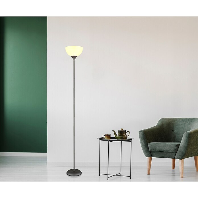 Globo Stehleuchte Wilbur (Höhe: 178,5 cm, Titanfarben, Lampenfassung: E27) | BAUHAUS