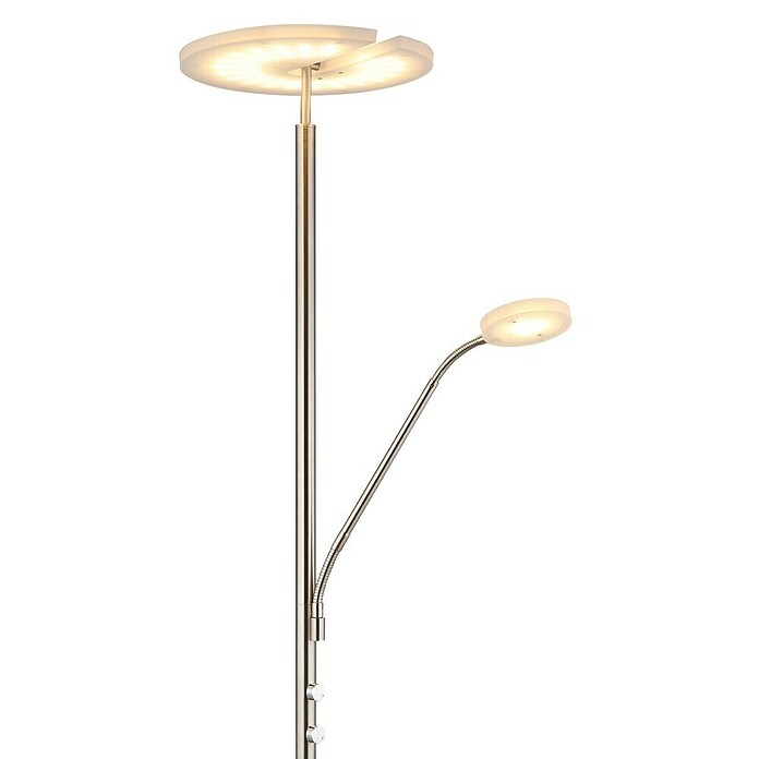 Globo LED stajaća svjetiljka Stanford  (28 W, Visina: 180 cm, Srebrna, Topla bijela) | BAUHAUS