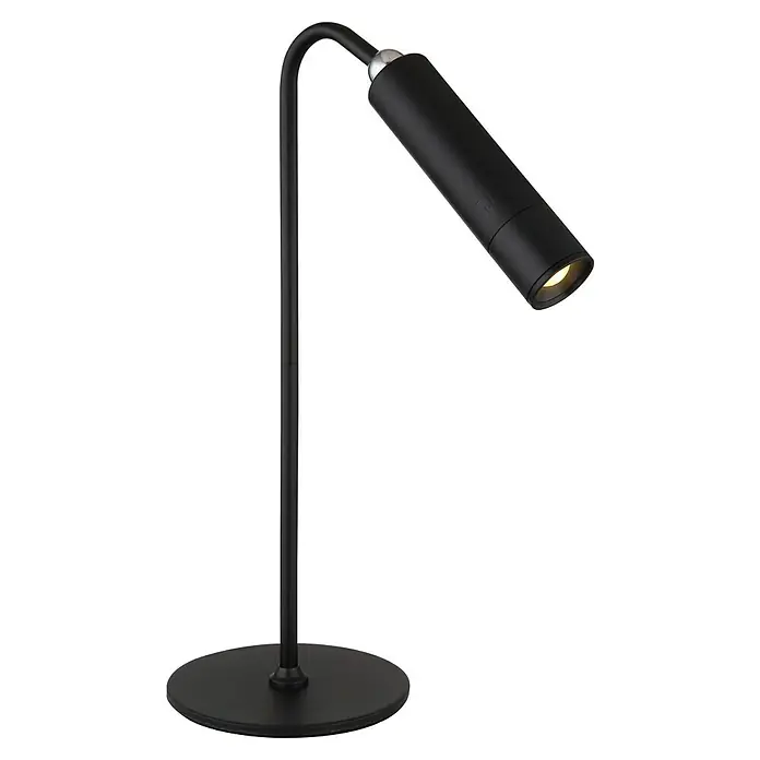 Globo LED-Tischleuchte Andra - L x B x H: 26 x 12,4 x 33,5 cm, Schwarz, Warmweiß - Elegante schwarze Tischleuchte mit modernem Design. Ideal für Arbeitsbereiche oder als stilvolle Lichtquelle im Wohnraum.