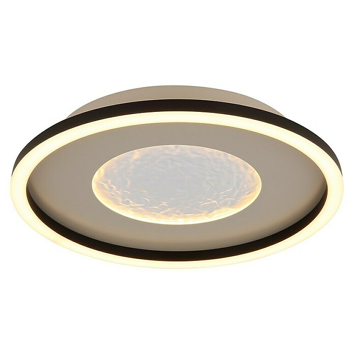 Globo Okrugla stropna LED svjetiljka Wiley  (24 W, Ø x V: 33 x 5,7 cm, Siva, Hladna bijela) | BAUHAUS