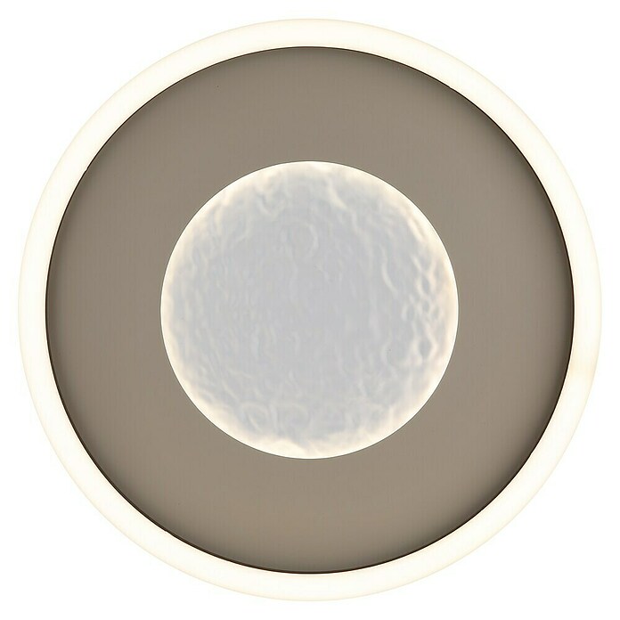 Globo Okrugla stropna LED svjetiljka Wiley  (24 W, Ø x V: 33 x 5,7 cm, Siva, Hladna bijela) | BAUHAUS