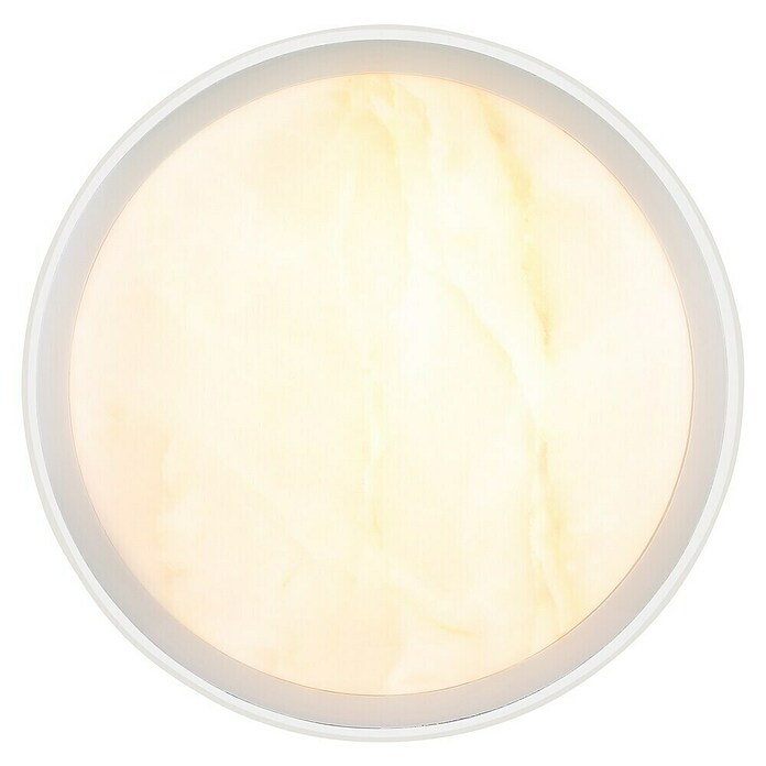 Globo Okrugla stropna LED svjetiljka Tyler  (24 W, Ø x V: 385 cm x 80 mm, Bijela, Neutralno bijelo) | BAUHAUS