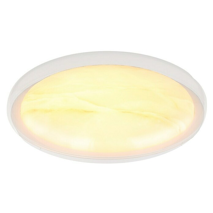 Globo Okrugla stropna LED svjetiljka Tyler  (24 W, Ø x V: 385 cm x 80 mm, Bijela, Neutralno bijelo) | BAUHAUS