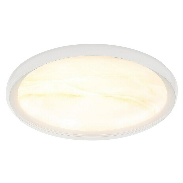 Globo Okrugla stropna LED svjetiljka Tyler  (24 W, Ø x V: 385 cm x 80 mm, Bijela, Neutralno bijelo) | BAUHAUS