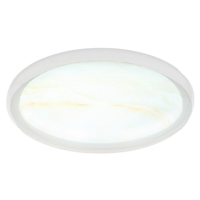 Globo Okrugla stropna LED svjetiljka Tyler  (24 W, Ø x V: 385 cm x 80 mm, Bijela, Neutralno bijelo) | BAUHAUS