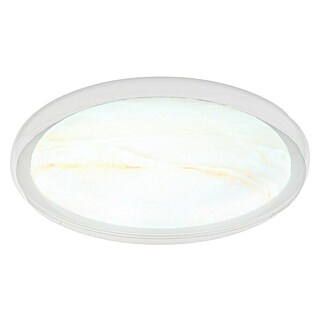 Globo Okrugla stropna LED svjetiljka Tyler (24 W, Ø x V: 385 cm x 80 mm, Bijela, Neutralno bijelo)