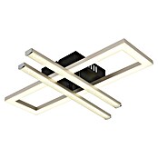 Globo LED stropna svjetiljka Highway  (24 W, D x Š x V: 40 x 37,5 x 6,3 cm, Crna, Srebrna, Topla bijela) | BAUHAUS