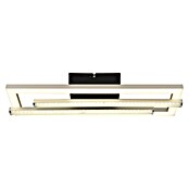Globo LED stropna svjetiljka Highway  (24 W, D x Š x V: 40 x 37,5 x 6,3 cm, Crna, Srebrna, Topla bijela) | BAUHAUS