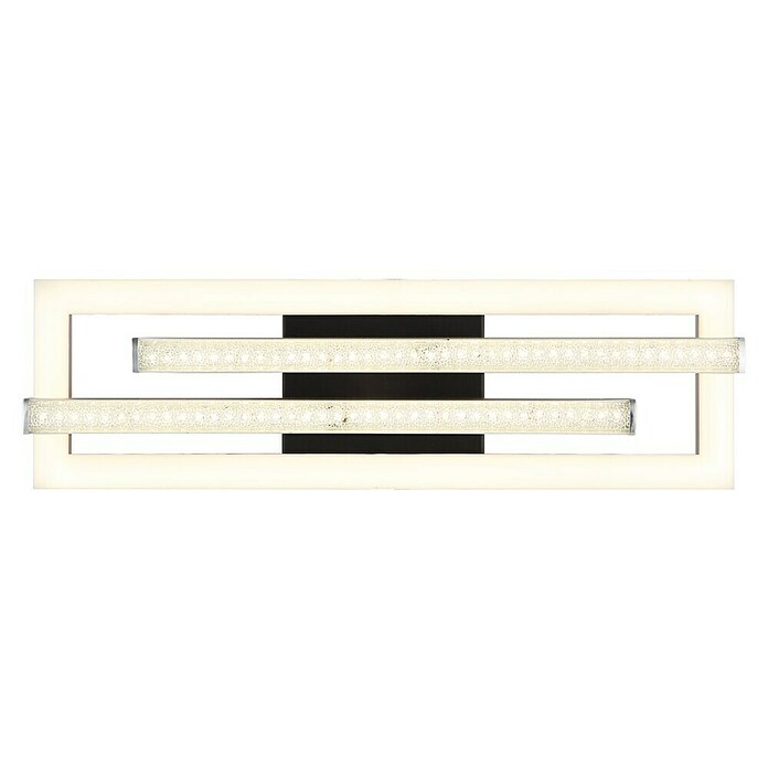 Globo LED stropna svjetiljka Highway  (24 W, D x Š x V: 40 x 37,5 x 6,3 cm, Crna, Srebrna, Topla bijela) | BAUHAUS