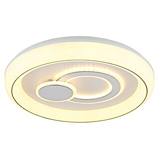 Globo LED-Deckenleuchte rund Ruiz (48 W, Ø x H: 48 x 7,5 cm, Weiß)