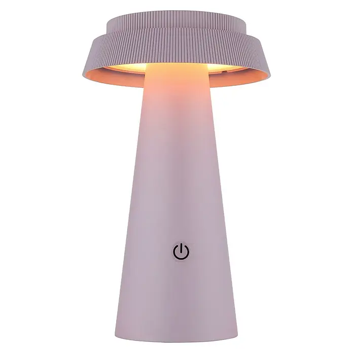 Globo Solar-Tischleuchte Pokal - 4 W, Rosa, IP54, Ø x H: 140 x 225 mm - Elegante Tischleuchte mit plissiertem Schirm und sanftem Lichtschein, ideal für eine gemütliche Atmosphäre. Das Design ist modern und ansprechend.
