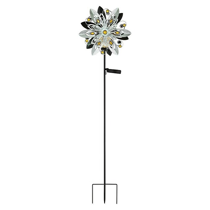 Globo Dekorativna solarna svjetiljka  (0,02 W, D x Š x V: 320 x 175 x 1.240 mm, Srebrna, IP44) | BAUHAUS