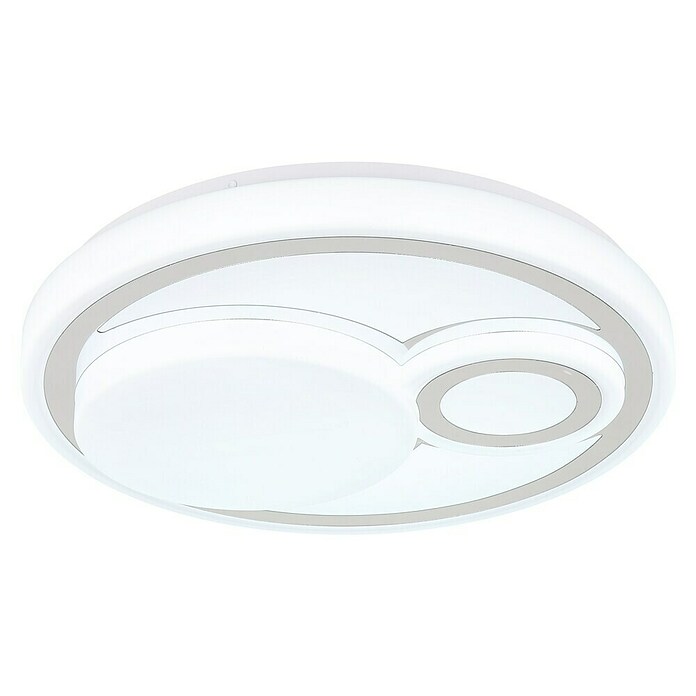 Globo Okrugla stropna LED svjetiljka Ruiz  (24 W, Ø x V: 380 x 75 mm, Bijela, Topla bijela) | BAUHAUS
