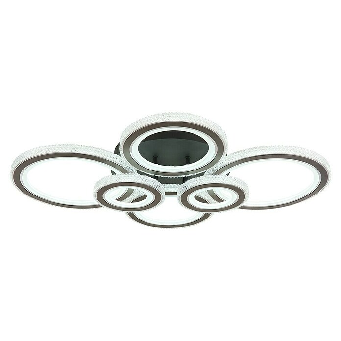 Globo LED stropna svjetiljka Kora  (60 W, D x Š x V: 780 x 560 x 120 mm, Crna, Topla bijela) | BAUHAUS
