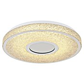 Globo Okrugla stropna LED svjetiljka Astania  (Boja kućišta: Siva, Ø x V: 38 x 6,5 cm, Topla bijela) | BAUHAUS