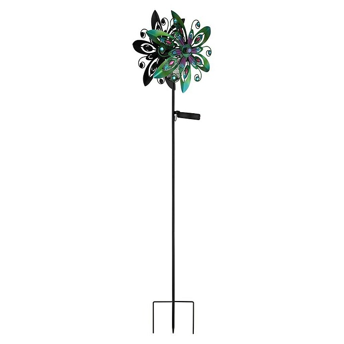Globo Dekorativna solarna svjetiljka  (0,02 W, D x Š x V: 320 x 175 x 1.240 mm, Zelena, IP44) | BAUHAUS
