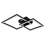 Globo LED stropna svjetiljka Tyler  (20 W, D x Š x V: 48,8 x 35,3 x 6,4 cm, Crna, Topla bijela) | BAUHAUS