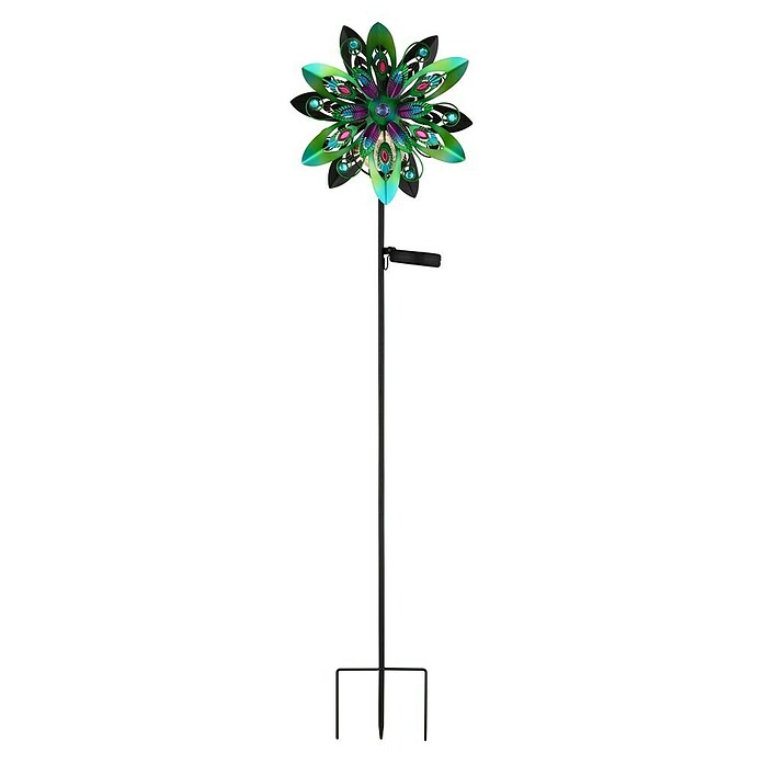 Globo Dekorativna solarna svjetiljka  (0,02 W, D x Š x V: 320 x 175 x 1.240 mm, Zelena, IP44) | BAUHAUS