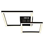 Globo LED stropna svjetiljka Tyler  (20 W, D x Š x V: 48,8 x 35,3 x 6,4 cm, Crna, Topla bijela) | BAUHAUS