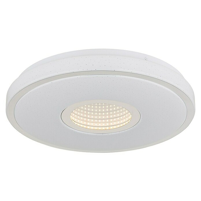 Globo LED-Deckenleuchte rund Astania (Farbe Gehäuse: Weiß, Ø x H: 38 x 6,5 cm, Tunneleffekt mittig, Warmweiß) | BAUHAUS