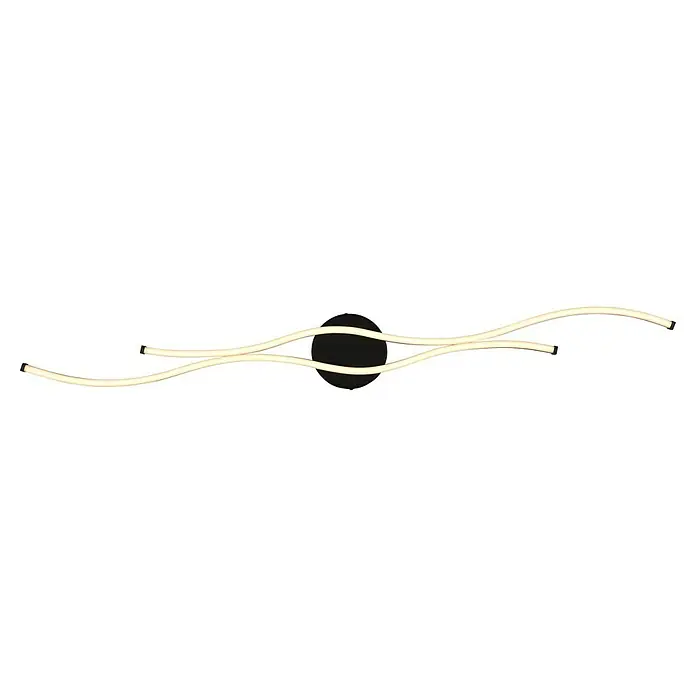 Globo LED-Deckenleuchte Boyd - 30 W, L x B x H: 1.104 x 130 x 56 mm, Warmweiß - LED-Deckenleuchte in geschwungener Form, die ein modernes Ambiente schafft. Ideal für stilvolle Wohnräume mit eleganter Beleuchtung.
