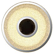 Globo LED-Deckenleuchte rund Astania (Farbe Gehäuse: Weiß, Ø x H: 38 x 6,5 cm, Tunneleffekt mittig, und Kristall-Sand, Warmweiß) | BAUHAUS