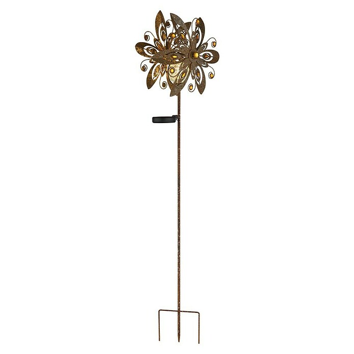 Globo Dekorativna solarna svjetiljka  (0,02 W, D x Š x V: 320 x 175 x 1.240 mm, Roza, IP44) | BAUHAUS