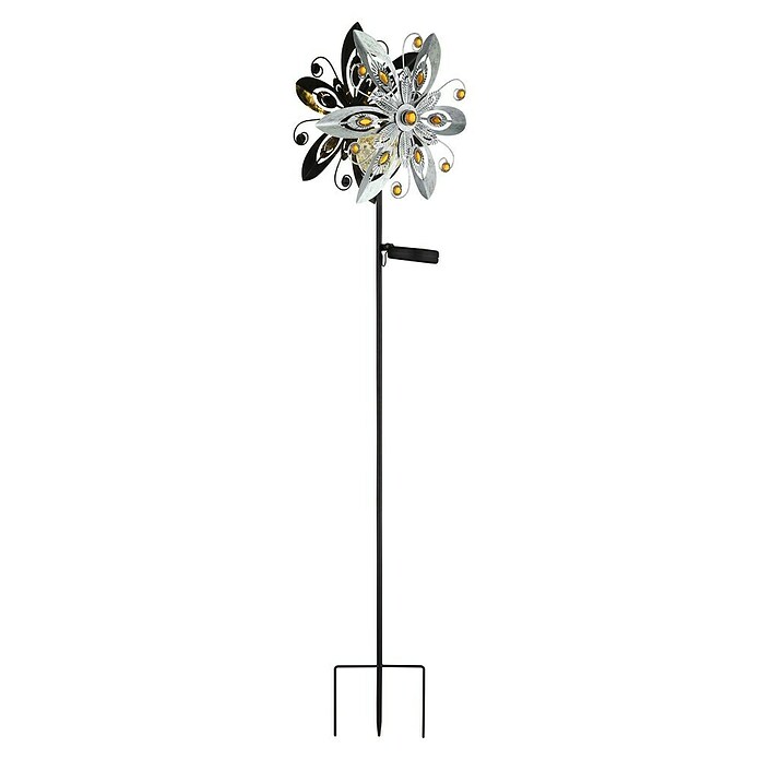 Globo Dekorativna solarna svjetiljka  (0,02 W, D x Š x V: 320 x 175 x 1.240 mm, Srebrna, IP44) | BAUHAUS