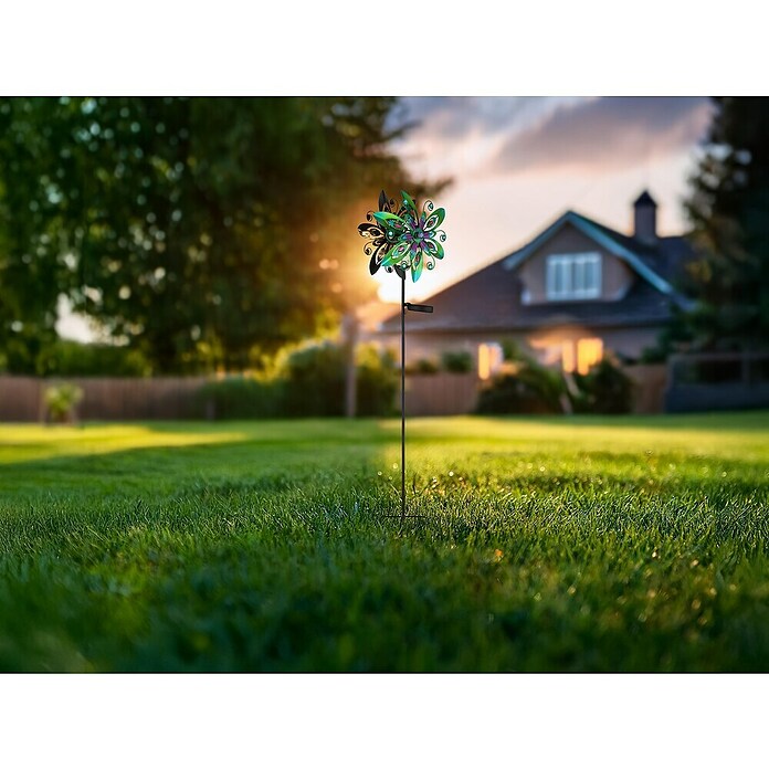 Globo Dekorativna solarna svjetiljka  (0,02 W, D x Š x V: 320 x 175 x 1.240 mm, Zelena, IP44) | BAUHAUS