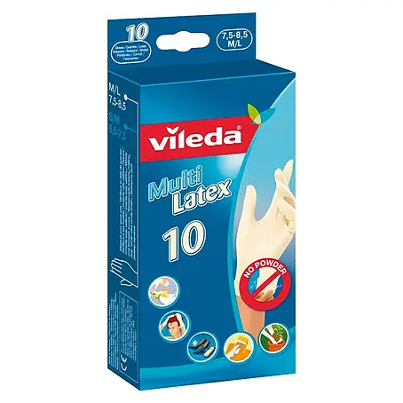Vileda  Guantes desechables Multi látex