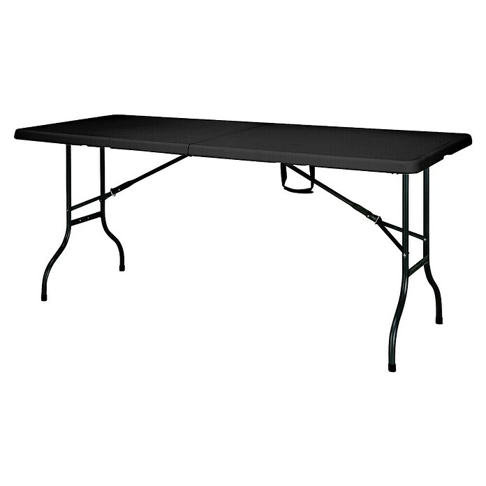 Floordirekt Klapptisch Kyoto (L x B x H: 76 x 73 x 180 cm, Kunststoff, Rechteckig, Schwarz) | BAUHAUS