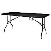 Floordirekt Klapptisch Kyoto (L x B x H: 76 x 73 x 180 cm, Kunststoff, Rechteckig, Schwarz) | BAUHAUS