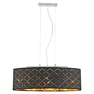 Globo LED-Pendelleuchte Clarke (L x B x H: 650 x 250 x 1 400 mm, Nickel, Gold, Schwarz, E27)