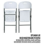 Floordirekt Klappstuhl Okinawa (Kunststoff, Klappbar, Weiß, B x T x H: 46 x 57 x 83 cm) | BAUHAUS