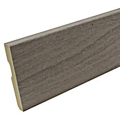 Rufete Zócalo de PVC (2,4 m x 80 mm x 14 mm, Roble antracita) | BAUHAUS