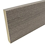 Rufete Zócalo de PVC (2,4 m x 90 mm x 12 mm, Roble antracita claro) | BAUHAUS